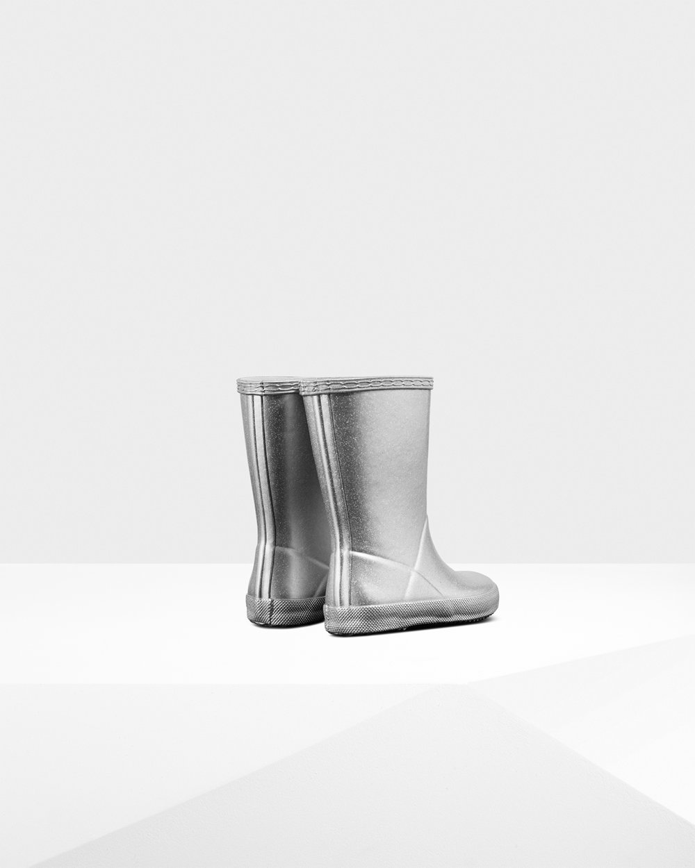 Kids Hunter Original First Classic Cosmic Glitter | Rain Boots Silver | NZ-80756-CKIO